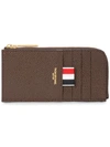 THOM BROWNE THOM BROWNE HALF ZIP AROUND WALLET