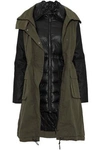 ASHLEY B WOMAN CONVERTIBLE COTTON-BLEND AND QUILTED SHELL COAT ARMY GREEN,US 7789028784457298