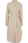 ALEXANDER WANG T T BY ALEXANDER WANG WOMAN COTTON-POPLIN WRAP DRESS CREAM,3074457345618589509