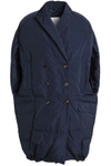 BRUNELLO CUCINELLI BRUNELLO CUCINELLI WOMAN DOUBLE-BREASTED QUILTED SHELL DOWN VEST NAVY,3074457345619230252