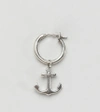 SIMON CARTER ANCHOR HOOP EARRING IN STERLING SILVER - SILVER,AS2311