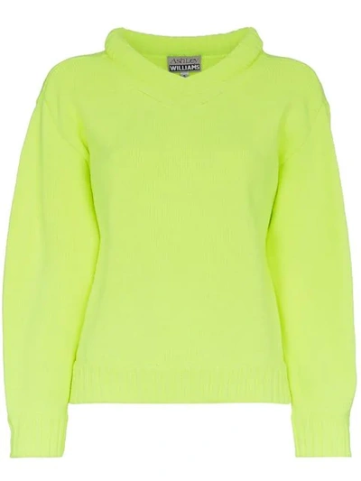 Ashley Williams Grace Knit Jumper In Yellow