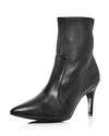 CHARLES DAVID WOMEN'S PRIDE POINTED TOE LEATHER BOOTIES,2C18F098