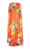 RICHARD QUINN FLORAL-PRINT CHIFFON CAFTAN,701378