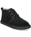 Ugg Suede Lace-up Boots In Black