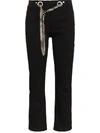 MIAOU MIAOU TOMMY BELTED COTTON TROUSERS - BLACK