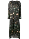 AILANTO AILANTO FLORAL PRINTED DRESS - 黑色