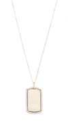 ADINA REYTER 14k Diamond Dog Tag Necklace