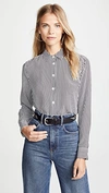 Equipment Essential Silk Shirt In Bright White True Black