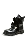 MOTHER OF PEARL Enzo Combat Boots