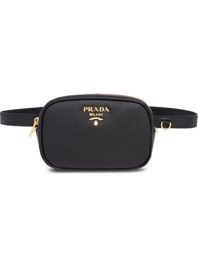 Prada Logo Belt Bag - 黑色 In Black