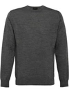 PRADA PRADA CREW NECK SWEATER - 灰色