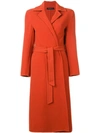 ANTONELLI ANTONELLI BELTED COAT - RED