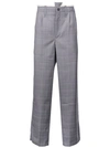 CAMIEL FORTGENS CAMIEL FORTGENS CHECKED WIDE-LEG TROUSERS - GREY