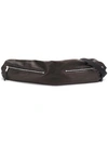 RICK OWENS RICK OWENS ZIPPED BELT BAG - BLACK