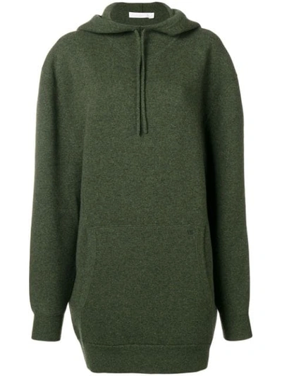 Victoria Beckham Oversized Hooded Sweater - 绿色 In Green