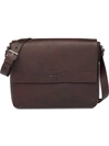 PRADA PRADA SAFFIANO LEATHER SHOULDER BAG - BROWN