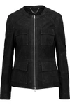 BELSTAFF WOMAN BRIMMS SUEDE JACKET BLACK,GB 1071994536253549