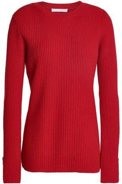 Duffy Woman Ribbed Cashmere Jumper Red