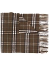 BURBERRY CHECK CASHMERE SCARF