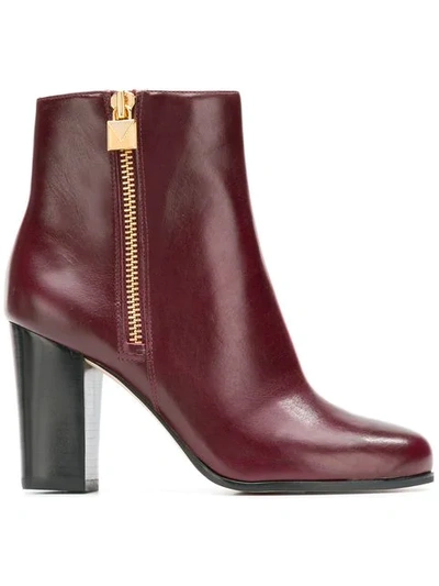 Michael Michael Kors Margaret Ankle Boots - Red