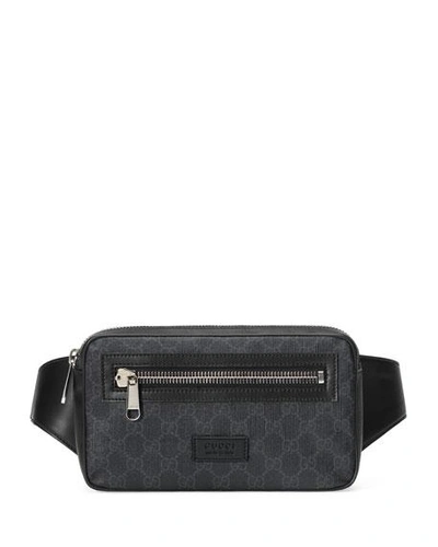 Gucci Leather-trimmed Monogrammed Coated-canvas Belt Bag