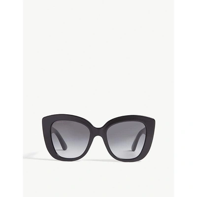 Gucci Gg0327s Cat-eye Frame Sunglasses In Black