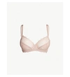 Wacoal Lace Perfection Stretch-lace Underwired Bra In Rose Mist