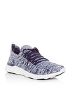 Apl Athletic Propulsion Labs Women's Techloom Breeze Knit Lace-up Sneakers In Navy/white Melange