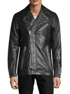 DRIFTER Maverick Leather Moto Jacket,0400099574120
