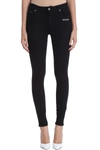 OFF-WHITE SKINNY BLACK DENIM JEANS,10721369