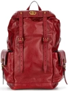 Gucci Re(belle) Leather Backpack In Red