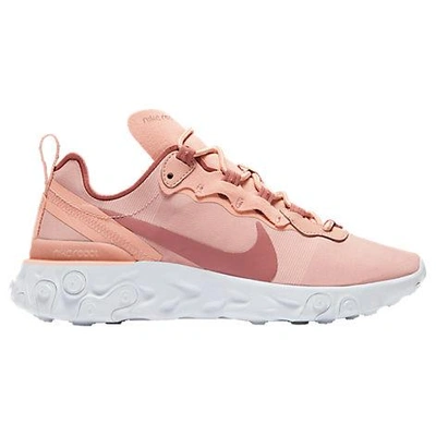 Nike React Element 55 Sneakers In Pink