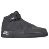 Nike Men's Air Force 1 Mid Casual Shoes, Grey In Grey