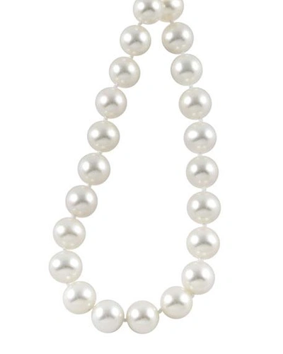 Lagos Sterling Silver Luna Cultured Pearl Necklace, 18 In White/silver
