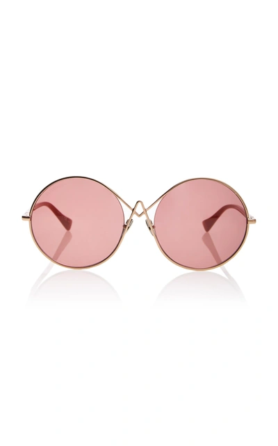 Altuzarra Sunglasses Oversized Round Sunglasses In Pink