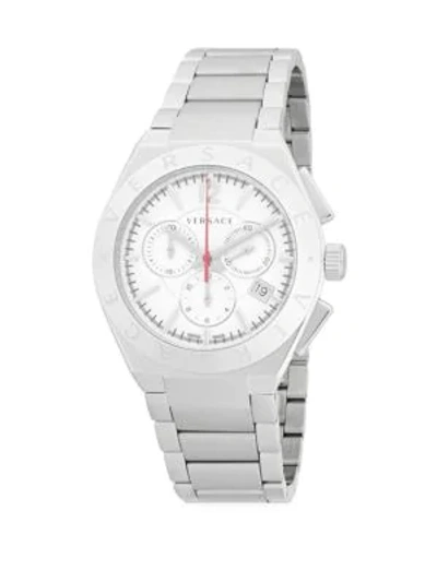 Versace Classic Stainless Steel Bracelet Watch In Grey