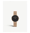 Daniel Wellington Classic Petite Melrose Rose Gold-plated Watch In Gold