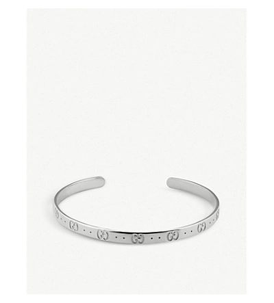 Gucci Icon Sterling Silver Bracelet In Undefined