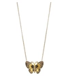 ANNOUSHKA 18CT GOLD AND BROWN DIAMOND BUTTERFLY NECKLACE,74702077