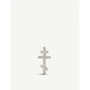 ANNOUSHKA CROSS LOVE DIAMONDS 18CT WHITE GOLD AND DIAMOND SINGLE STUD EARRING