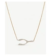 ANNOUSHKA WISHBONE LOVE DIAMONDS 18CT BI-GOLD AND DIAMOND NECKLACE,93922869