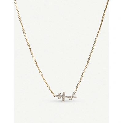 Annoushka Cross Love Diamonds 18ct Bi-gold And Diamond Necklace