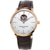 FREDERIQUE CONSTANT FC-312V4S4 SLIMLINE GOLD-PLATED STAINLESS STEEL AND LEATHER WATCH,757-10001-FC312V4S4