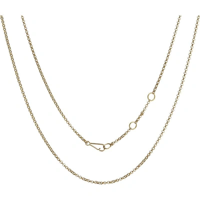 Annoushka Classic 18ct Yellow-gold Long Belcher Chain Necklace In Nero