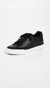 Rag & Bone Army Suede-trimmed Leather Sneakers In Black