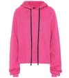 Ben Taverniti Unravel Project Cotton And Cashmere Hoodie In Pink