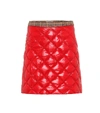 MONCLER QUILTED DOWN MINISKIRT,P00341583