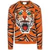 GUCCI GUCCI TIGER LONG SLEEVE SWEATER