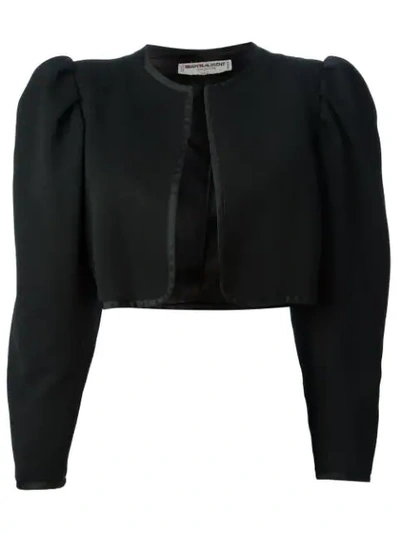Pre-owned Saint Laurent Yves  Vintage 短款披肩夹克 - 黑色 In Black